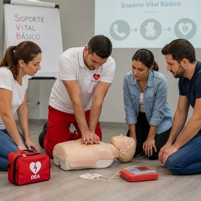 Curso soporte vital basico: cómo actuar ante una emergencia desde el primer momento